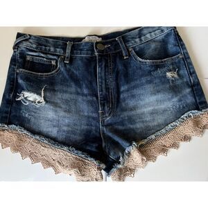 Free People Lace Trim denim jeans. 28" waist.